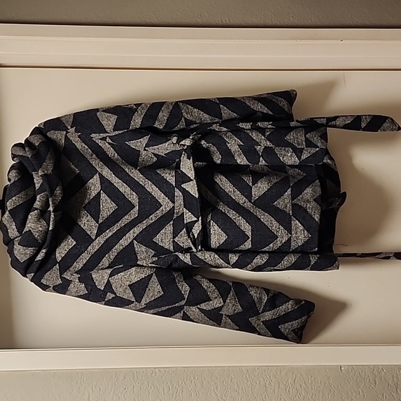 MOSSIMO SUPPLY CO blue and grey wool feeling jacket Large - Picture 9 of 11